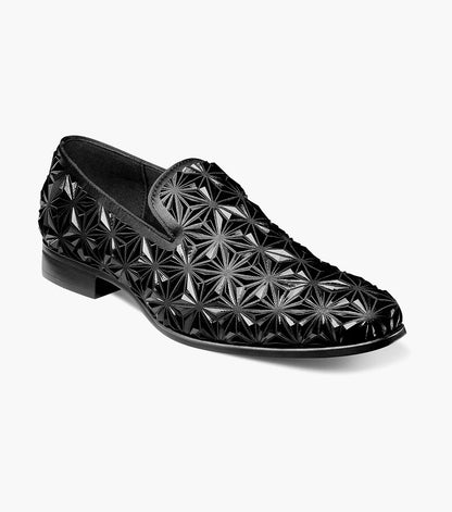 Stacy Adams SEQUENCE Plain Toe Slip On Black by Stacy Adams Shoes