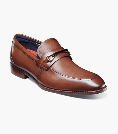 Stacy Adams KAYLOR Moc Toe Bit Slip On Cognac by Stacy Adams Shoes