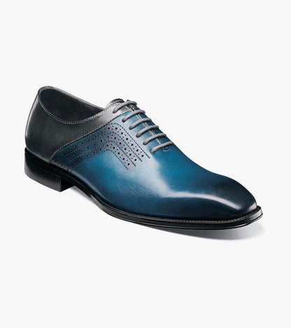 Stacy Adams HALLOWAY Plain Toe Oxford Blue Multi by Stacy Adams Shoes