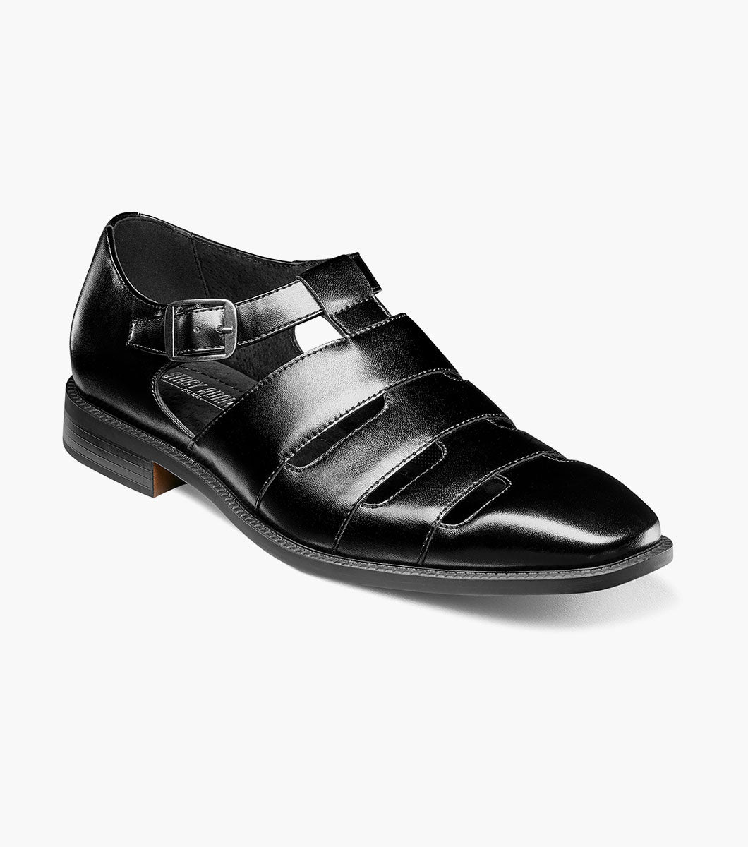 Stacy Adams CALDERON Closed Toe City Sandal Black by Stacy Adams Shoes