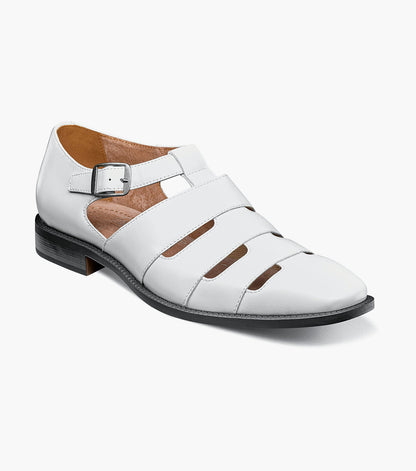 Stacy Adams CALDERON Closed Toe City Sandal White by Stacy Adams Shoes