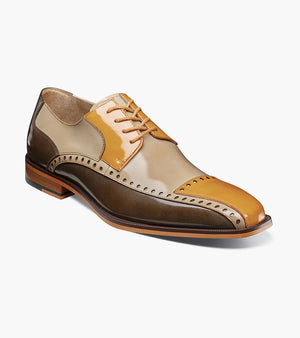 Stacy Adams PLAZA Modified Cap Toe Oxford Olive Multi by Stacy Adams Shoes