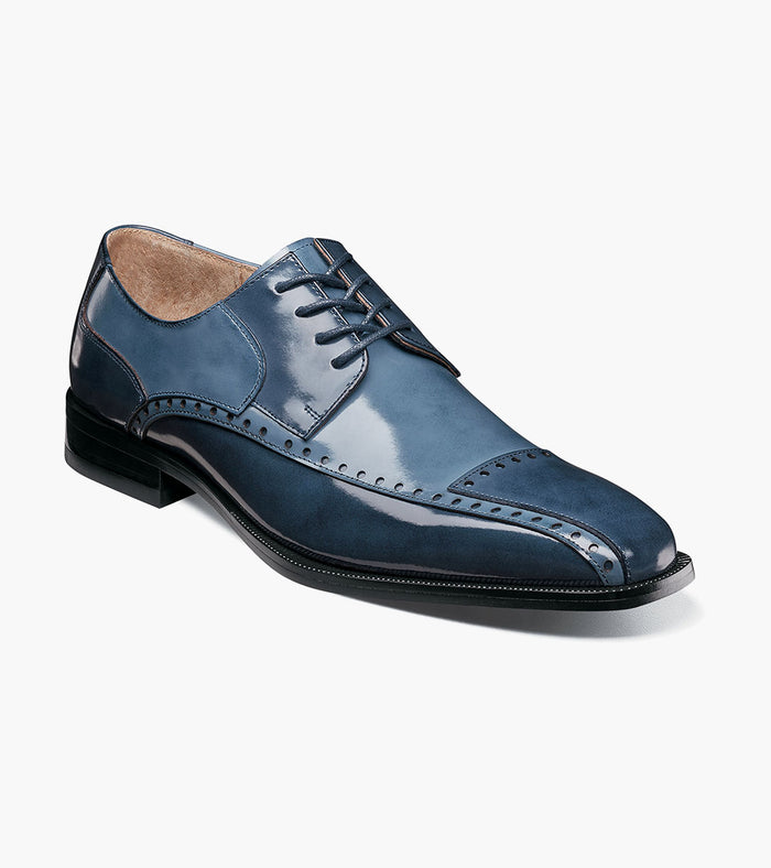 Stacy Adams PLAZA Modified Cap Toe Oxford Blue Multi by Stacy Adams Shoes