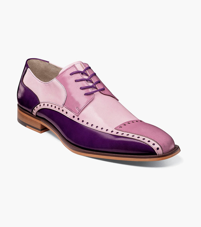Stacy Adams PLAZA Modified Cap Toe Oxford Purple Multi by Stacy Adams Shoes