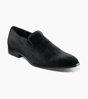 Stacy Adams SAVIAN Plain Toe Velour Slip On by Stacy Adams Shoes