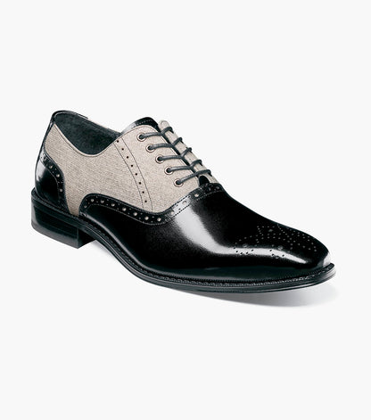 Stacy Adams HARRINGTON Plain Toe Lace Up Black Multi by Stacy Adams Shoes
