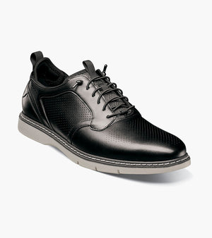 Stacy Adams SYNC Plain Toe Elastic Lace Up Black by Stacy Adams Shoes