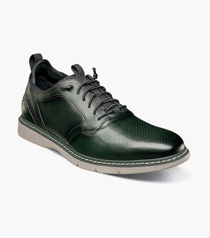 Stacy Adams SYNC Plain Toe Elastic Lace Up Green by Stacy Adams Shoes
