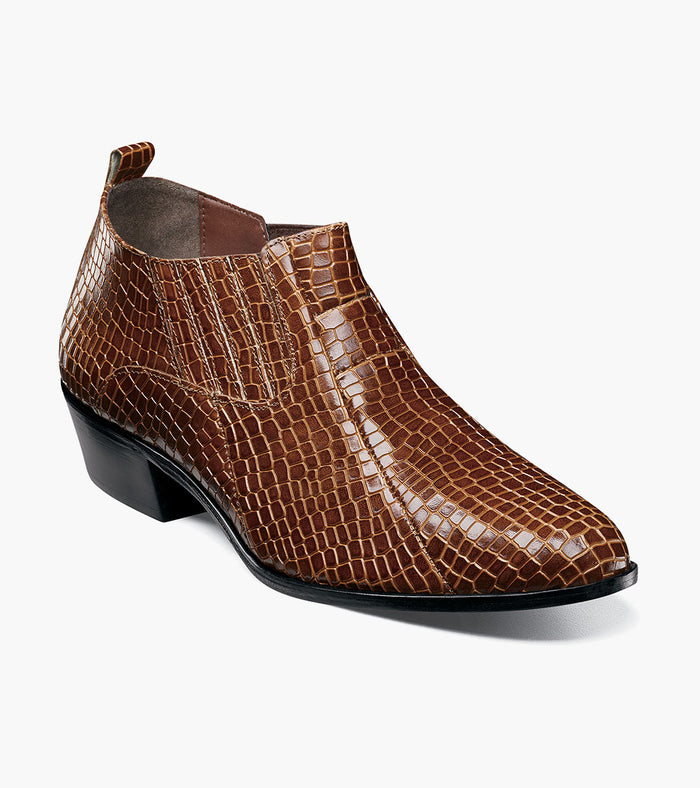 Stacy Adams SANDOVAL Cuban Heeled Boot Cognac by Stacy Adams Shoes