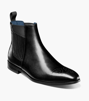 Stacy Adams BRADLEY Plain Toe Chelsea Boot Black by Stacy Adams Shoes