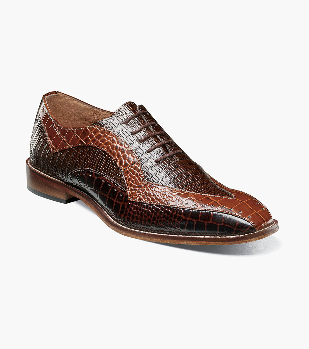Stacy Adams TALLERO V-Tip Oxford Brown Multi by Stacy Adams Shoes