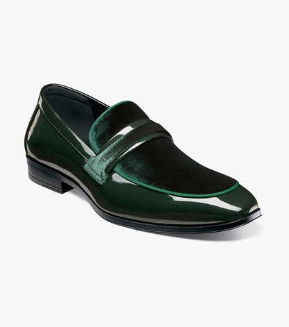 Stacy Adams SPRATLEY Moc Toe Saddle Slip On Green by Stacy Adams Shoes