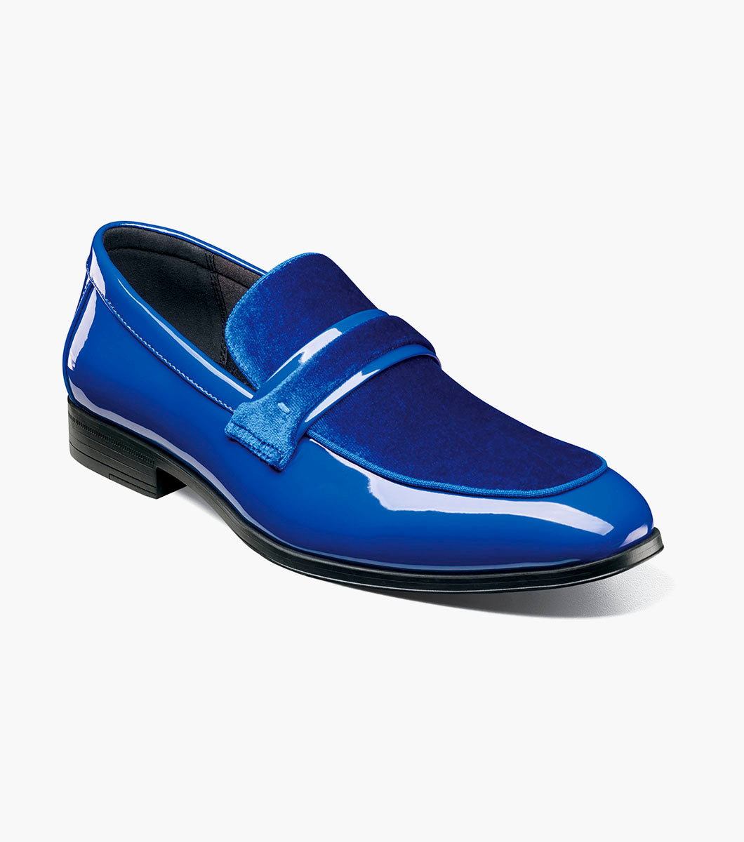 Stacy Adams SPRATLEY Moc Toe Saddle Slip On Royal by Stacy Adams Shoes