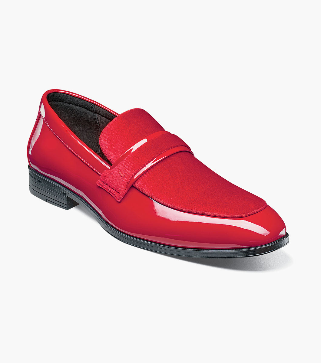 Stacy Adams SPRATLEY Moc Toe Saddle Slip On Red by Stacy Adams Shoes