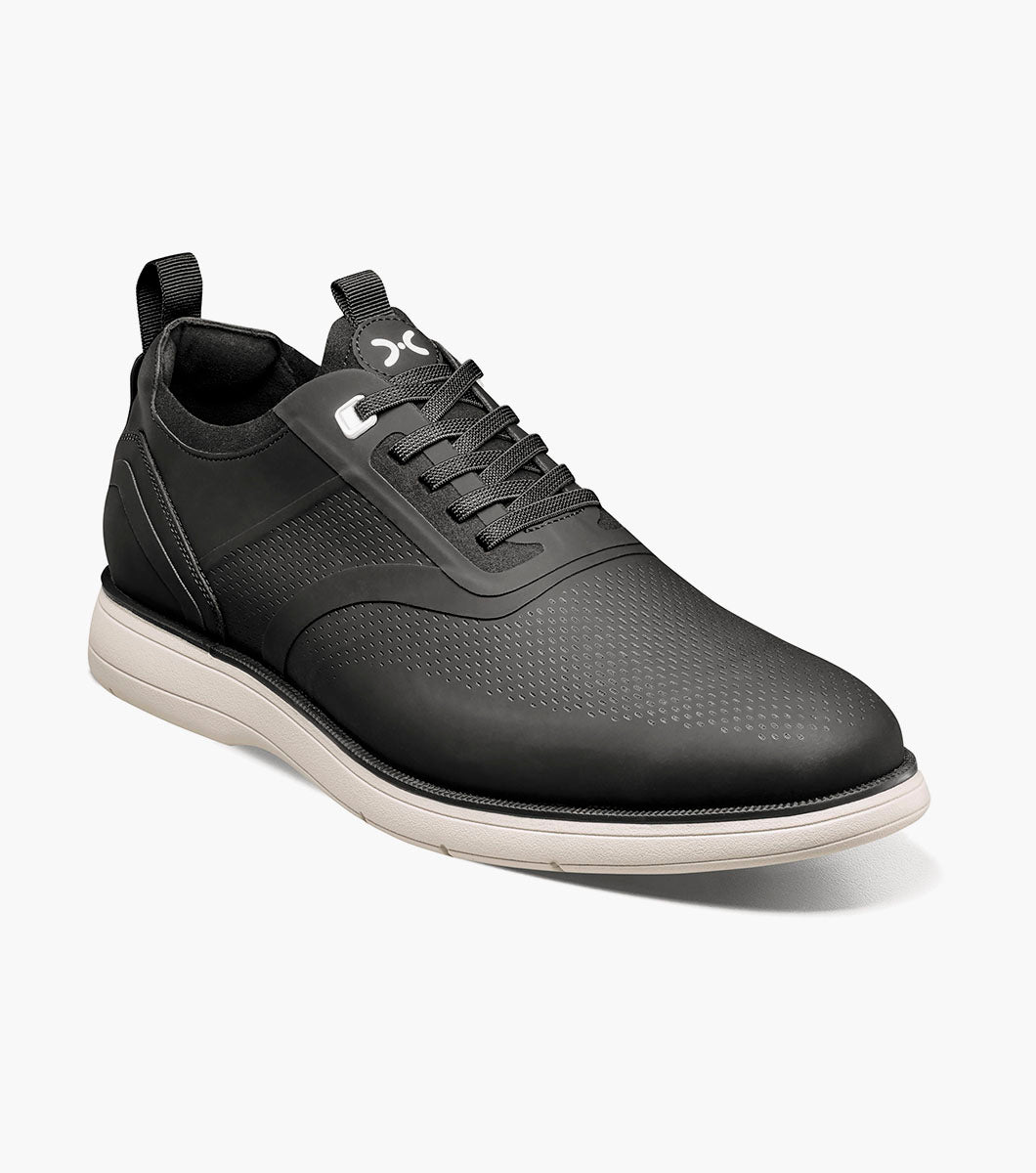 Stacy Adams EVERIDGE Plain Toe Elastic Lace Up Black by Stacy Adams Shoes