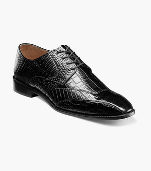 Stacy Adams TRISTANO Modified Bike Toe Oxford Black by Stacy Adams Shoes