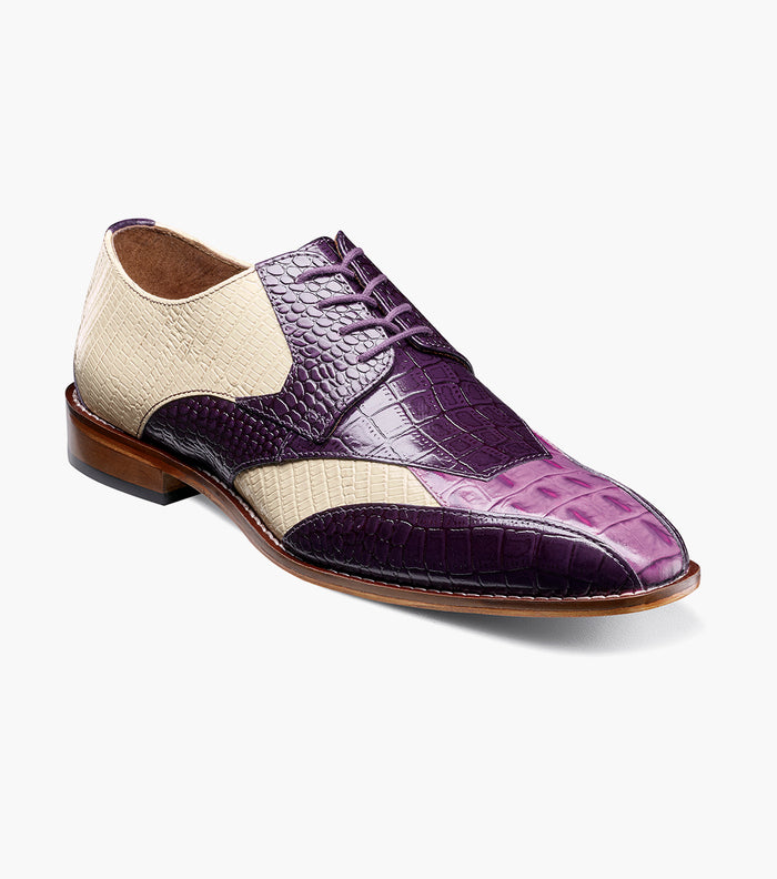 Stacy Adams TRISTANO Modified Bike Toe Oxford Purple Multi by Stacy Adams Shoes