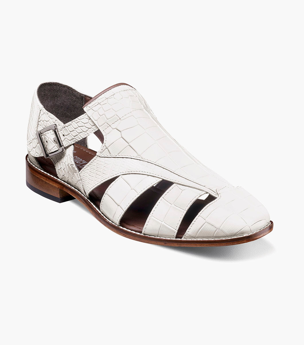 Stacy Adams CALANDRO City Sandal White by Stacy Adams Shoes