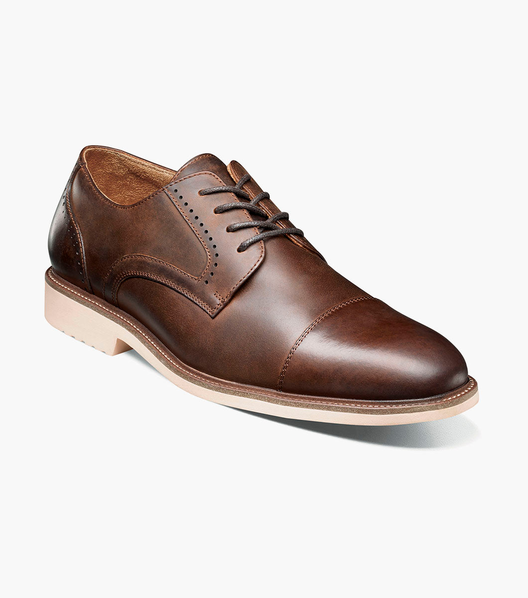 Stacy Adams WESBRIDGE Cap Toe Oxford Brown CH by Stacy Adams Shoes