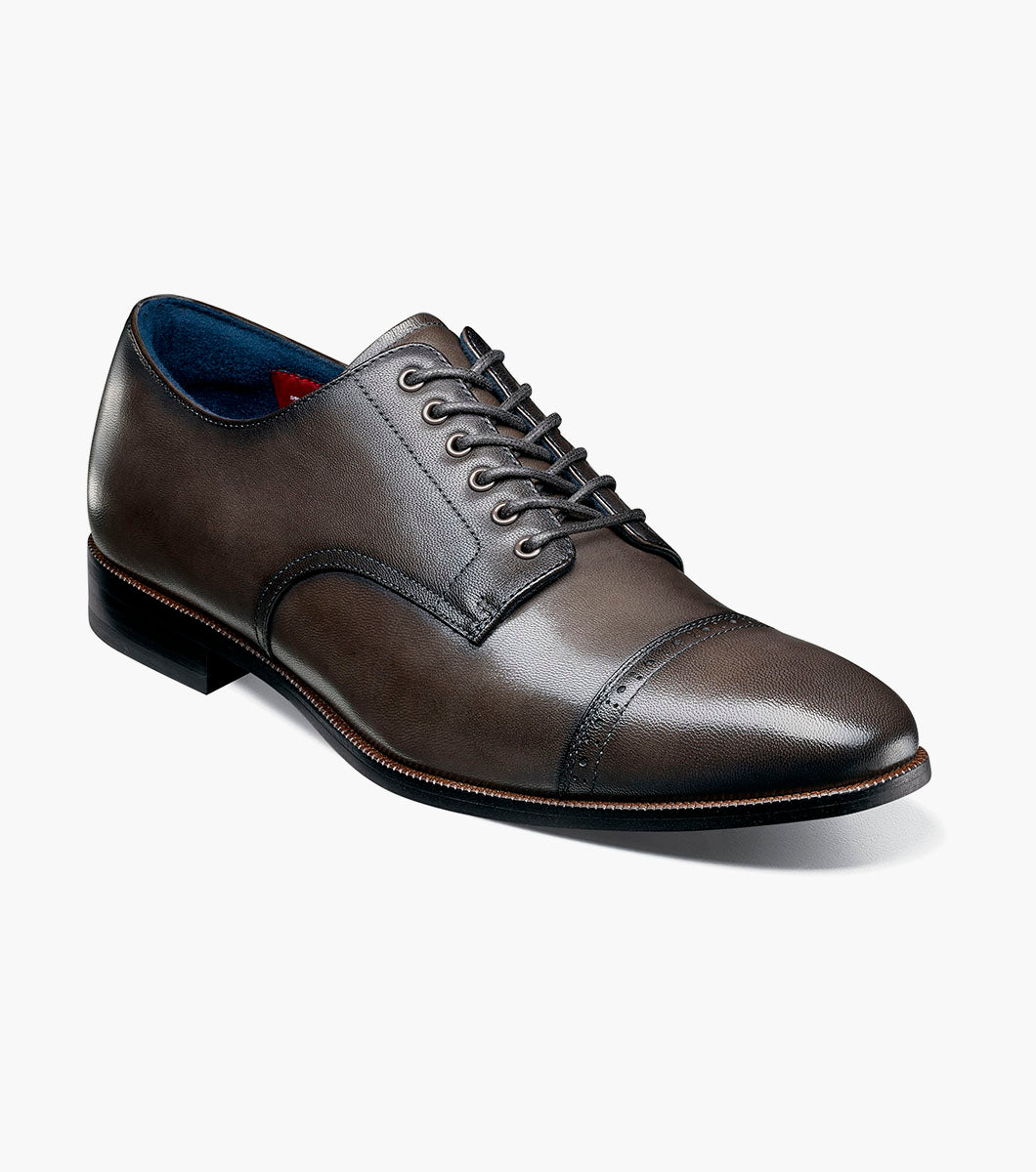 Stacy Adams WILLIAM Cap Toe Oxford Gray by Stacy Adams Shoes