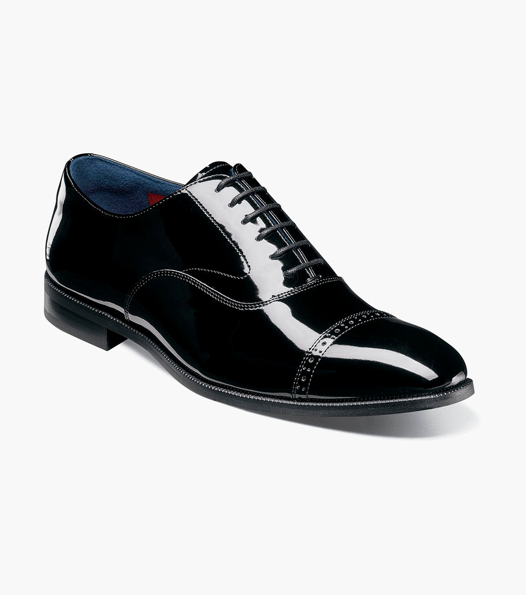 Stacy Adams CONCORDE II Cap Toe Oxford Black Patent by Stacy Adams Shoes