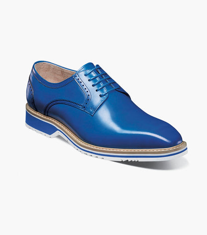 Stacy Adams BARRINGER Plain Toe Oxford Blue by Stacy Adams Shoes