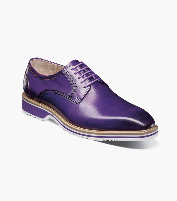 Stacy Adams BARRINGER Plain Toe Oxford Purple by Stacy Adams Shoes