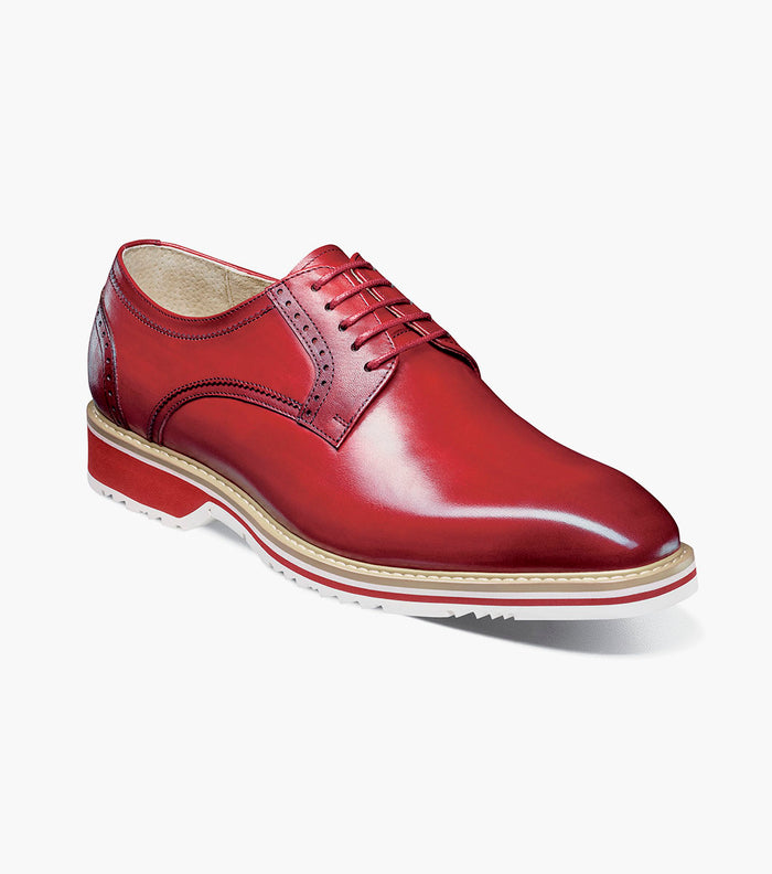 Stacy Adams BARRINGER Plain Toe Oxford Red by Stacy Adams Shoes