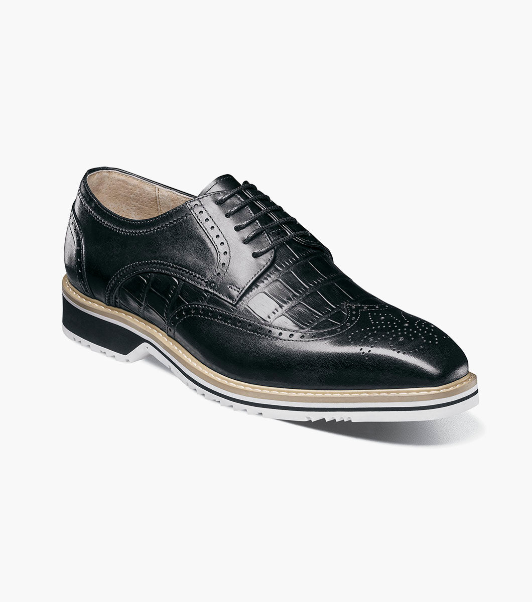 Stacy Adams BEAUMONT Wingtip Oxford Black by Stacy Adams Shoes