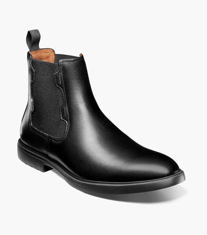 Stacy Adams TOWNSEND Plain Toe Chelsea Boot Black Tumbled by Stacy Adams Shoes