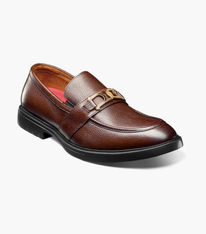 Stacy Adams TODRIDGE Moc Toe Bit Slip On Brown Tumbled by Stacy Adams Shoes