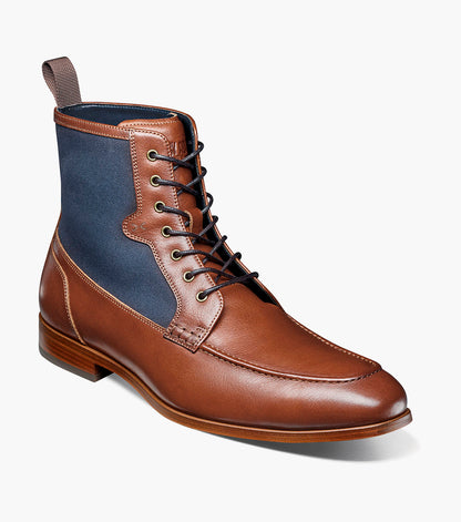 Stacy Adams BRUMLEY Moc Toe Lace Up Boot Tan Multi by Stacy Adams Shoes