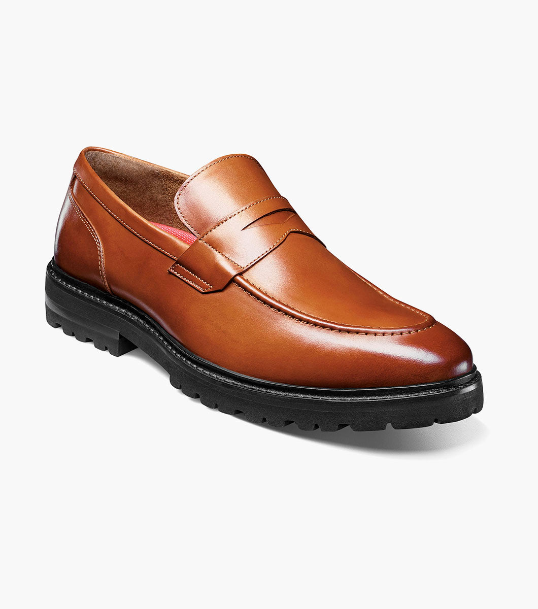 Stacy Adams HAYES Moc Toe Penny Slip On Tan by Stacy Adams Shoes