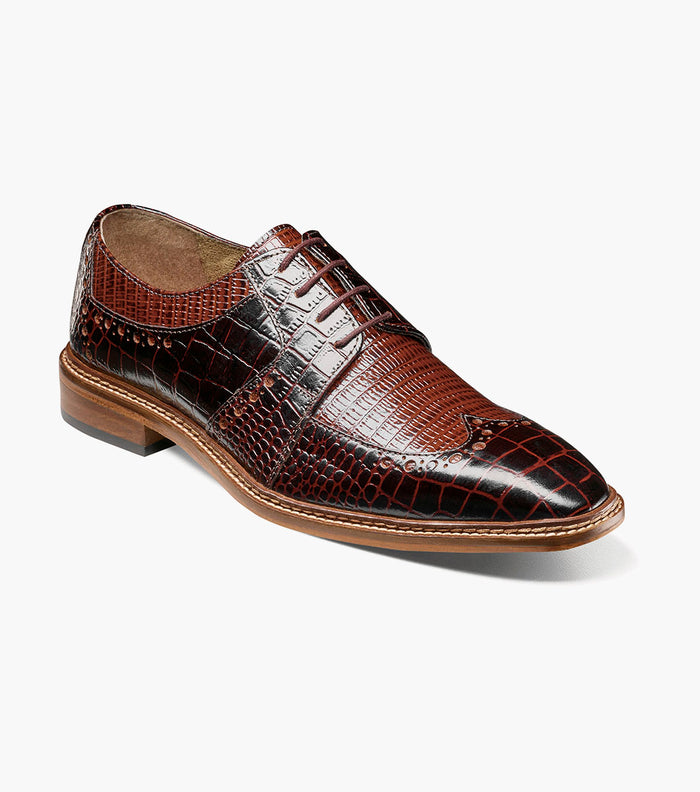 Stacy Adams TRAVATO Wingtip Oxford Brown Multi by Stacy Adams Shoes
