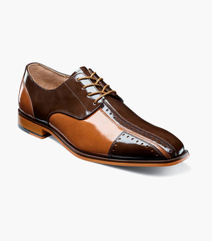 Stacy Adams PALMENTO Modified Cap Toe Oxford Brown Multi by Stacy Adams Shoes