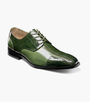 Stacy Adams PALMENTO Modified Cap Toe Oxford Green Multi by Stacy Adams Shoes