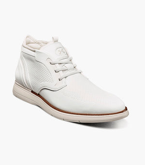EASTMONT Plain Toe Elastic Lace Chukka Boot