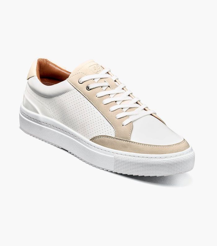 Stacy Adams DORIAN Lace To Toe Sneaker White by Stacy Adams Shoes