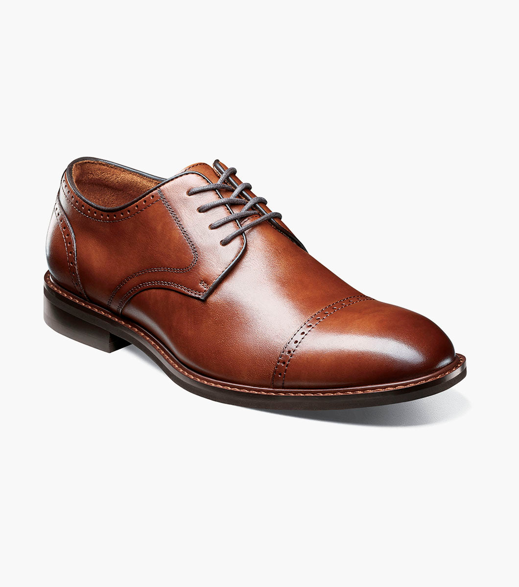 Stacy Adams BAILEY Cap Toe Oxford Brandy by Stacy Adams Shoes