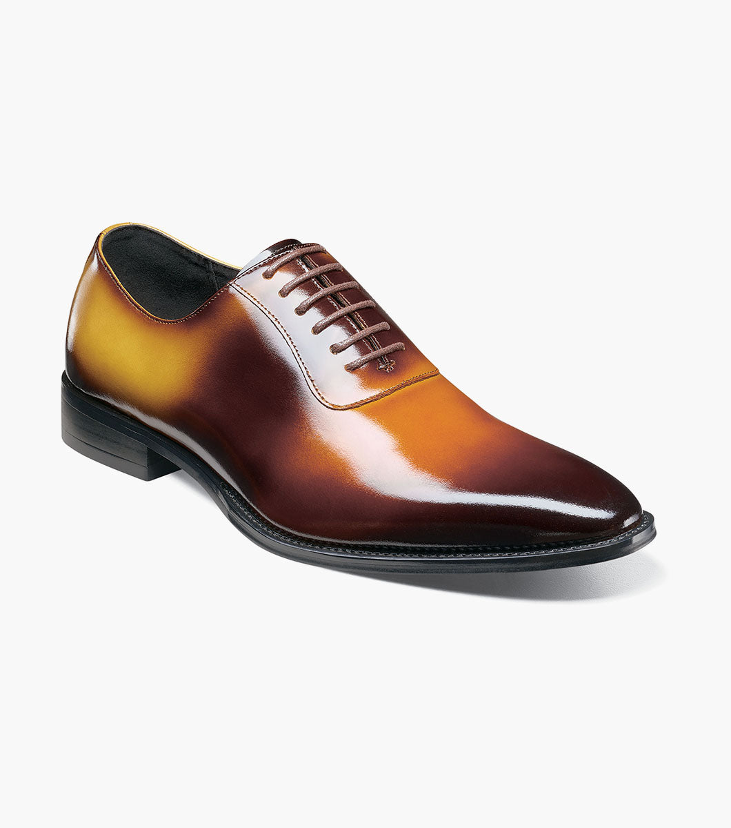Stacy Adams SHAFFER Plain Toe Oxford Cognac Multi by Stacy Adams Shoes