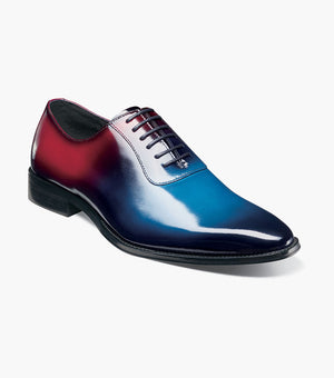 Stacy Adams SHAFFER Plain Toe Oxford Navy Multi by Stacy Adams Shoes