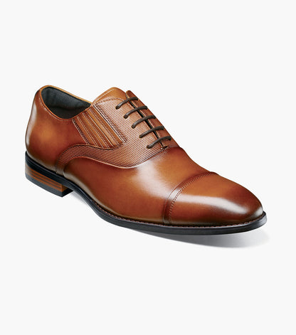 Stacy Adams LUCAS Cap Toe Oxford Cognac by Stacy Adams Shoes