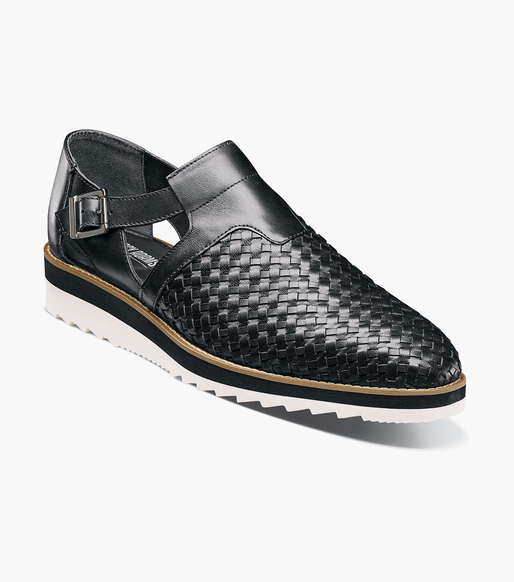 Stacy Adams ALVARADO Woven City Sandal Black by Stacy Adams Shoes