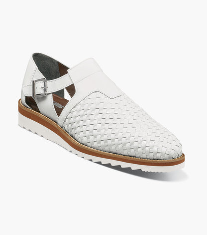 Stacy Adams ALVARADO Woven City Sandal White by Stacy Adams Shoes