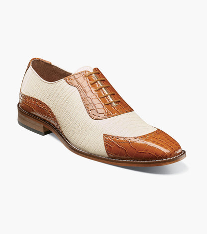 Stacy Adams TARANGO Modified Cap Toe Oxford Tan Multi by Stacy Adams Shoes