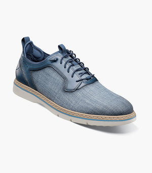 Stacy Adams SEBERT Plain Toe Elastic Lace Up Navy by Stacy Adams Shoes