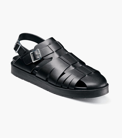 Stacy Adams LARGO Slingback Buckle Sandal Black by Stacy Adams Shoes