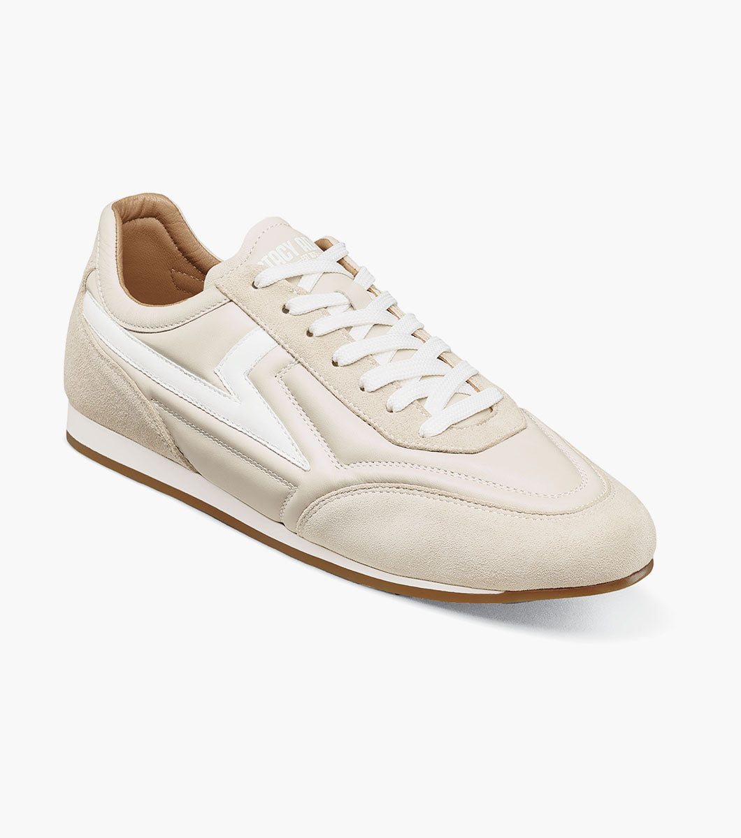 Stacy Adams ACTION 150 Sporty Lace Up Cream by Stacy Adams Shoes