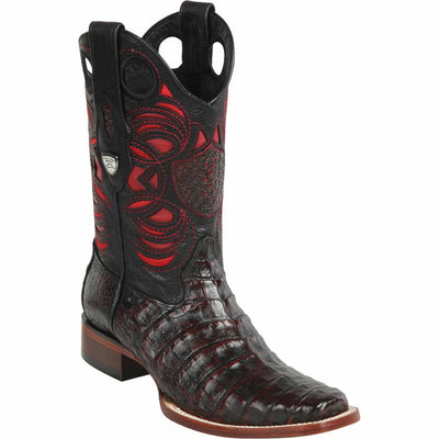 Caiman Belly Square Toe Cowboy Boots