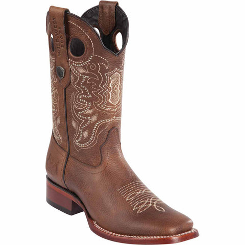 Brown Cowboy Boot Square Toe